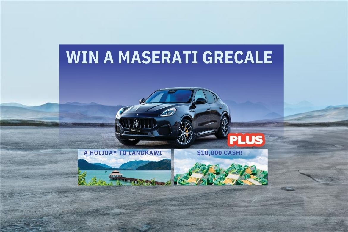 Win a Maserati Grecale PLUS a Holiday to Langkawi AND $10K Cash!